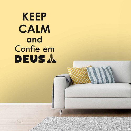 Adesivo de parede Adesivo de Parede Confie em Deus