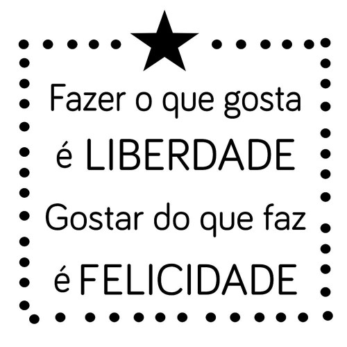 Adesivo de parede Adesivo de Parede Liberdade e Felicidade