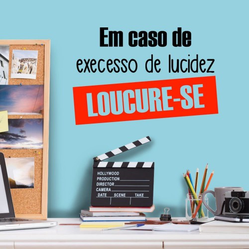 Adesivo de parede Adesivo de Parede Loucure-se