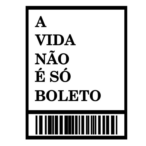 Adesivo de parede Adesivo de Parede Não é só boleto