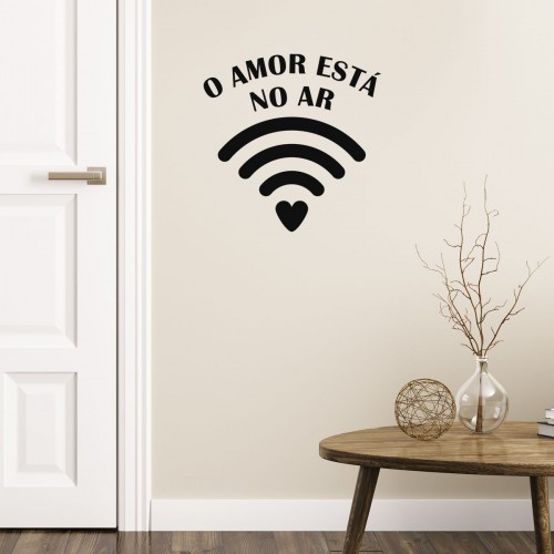 Adesivo de parede Adesivo de Parede Wifi do Amor