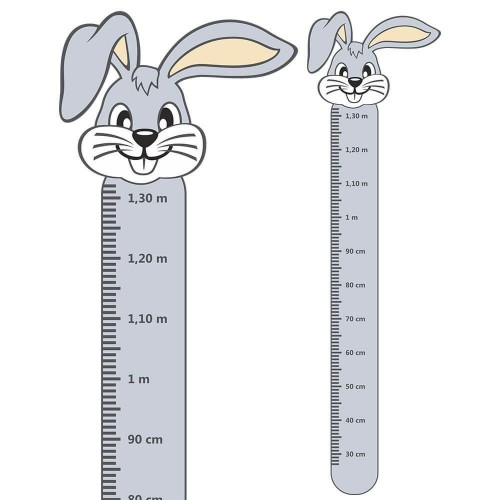 Adesivo de parede Adesivo Régua de Crescimento Coelho
