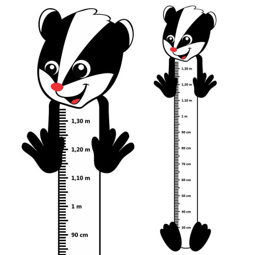 Adesivo de parede Adesivo Régua de Crescimento Gambazinho com Pé