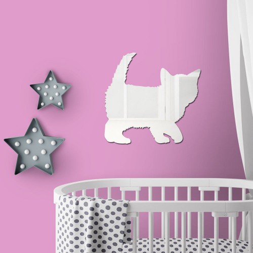 Adesivo de parede Espelho Decorativo Baby Cat