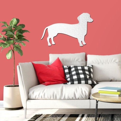 Adesivo de parede Espelho Decorativo Dachshund