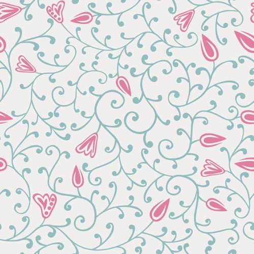 Adesivo de parede Papel de Parede Floral Rana Pink