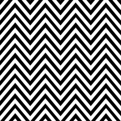 Adesivo de parede Papel de Parede Zig Zag Preto e Branco