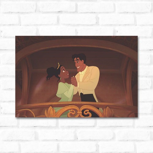 Adesivo de parede Placa Decorativa A Princesa e o Sapo 4