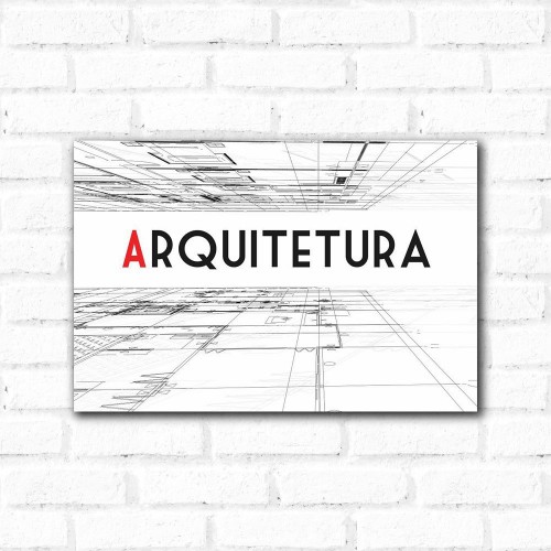 Adesivo de parede Placa Decorativa Arquitetura