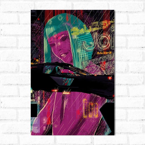 Adesivo de parede Placa Decorativa Blade Runner 2049 2