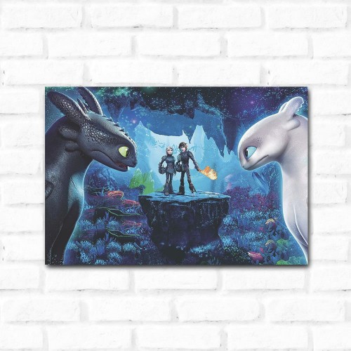 Adesivo de parede Placa Decorativa Como Treinar o seu Dragão