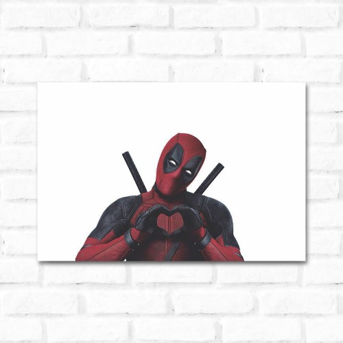 Adesivo de parede Placa Decorativa Deadpool 1