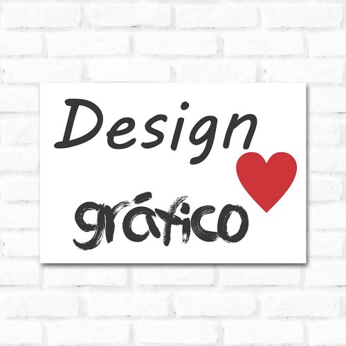 Adesivo de parede Placa Decorativa Design Gráfico