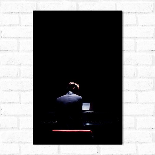 Adesivo de parede Placa Decorativa Grand Piano