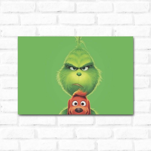 Adesivo de parede Placa Decorativa Grinch