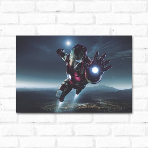 Adesivo de parede Placa Decorativa Homem de Ferro 2