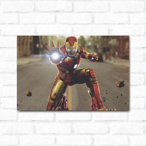 Adesivo de parede Placa Decorativa Homem de Ferro 4