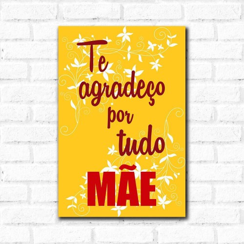 Adesivo de parede Placa Decorativa Mãe