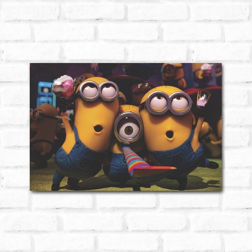 Adesivo de parede Placa Decorativa Minions 1