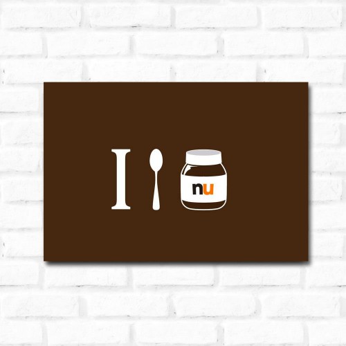 Adesivo de parede Placa Decorativa Nutella