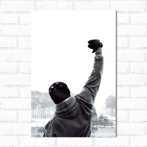 Adesivo de parede Placa Decorativa Rocky Balboa