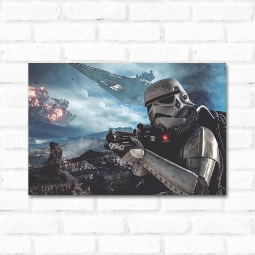 Adesivo de parede Placa Decorativa Star Wars 2