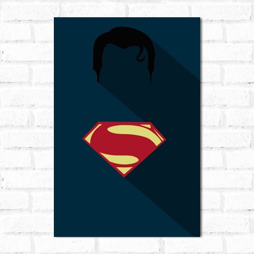 Adesivo de parede Placa Decorativa Superman