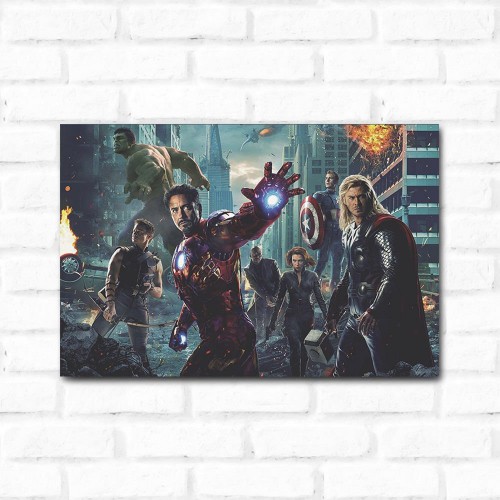 Adesivo de parede Placa Decorativa Vingadores 1