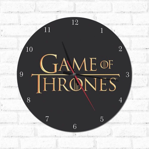 Adesivo de parede Relógio Decorativo Game Of Thrones
