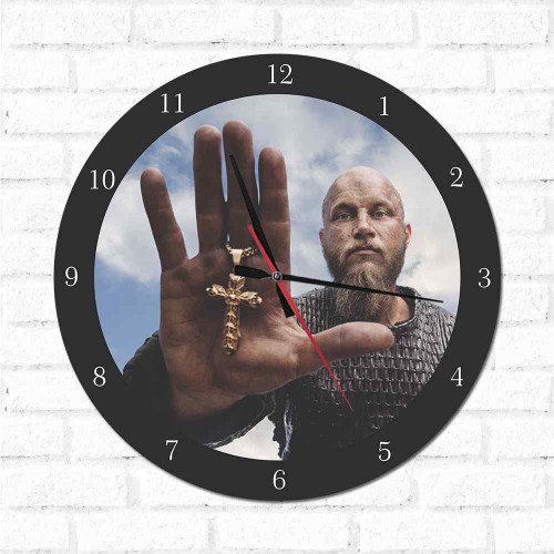 Adesivo de parede Relógio Decorativo Vikings1