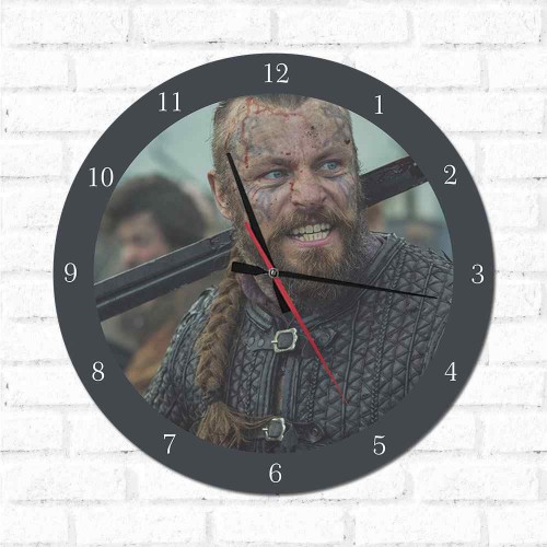 Adesivo de parede Relógio Decorativo Vikings2