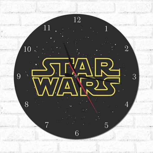Adesivo de parede Relógio Star Wars 1