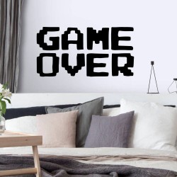 Adesivo de Parede Game Over Geek