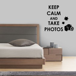 Adesivo de Parede Keep Calm and Take Photos