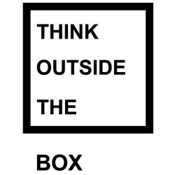 Adesivo de Parede Outside the box