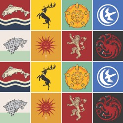 Adesivo para Azulejo Casas Game Of Thrones