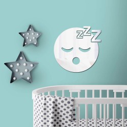 Espelho Decorativo Emoji Dormindo