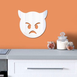 Espelho Decorativo Emoji Ódio