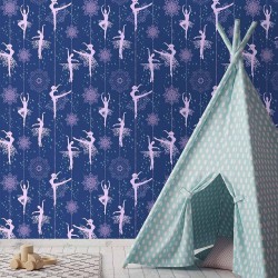 Papel de Parede Bailarina Star Navy