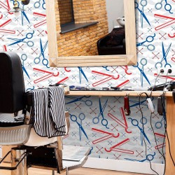 Papel de Parede Barber Shop Color