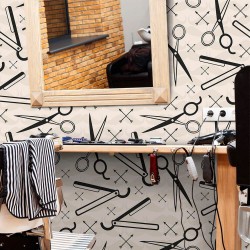 Papel de Parede Barber Shop