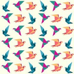 Papel de Parede Birds Origami