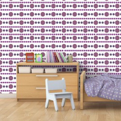 Papel de Parede Bolinhas Purple