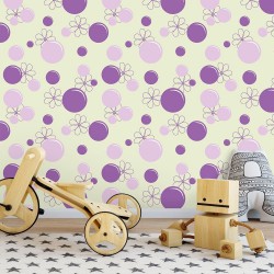 Papel de Parede Bubbles Violet