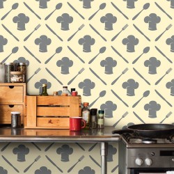 Papel de Parede Cooking Gray