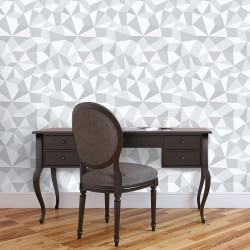 Papel de Parede Gray Polygonal