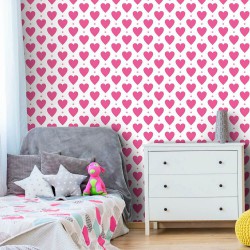 Papel de Parede Heart Point Girl