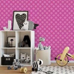 Papel de Parede Little Balls Pink