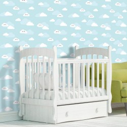 Papel de Parede Nuvens Clean Kids