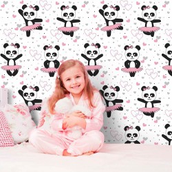 Papel de Parede Panda Ballet